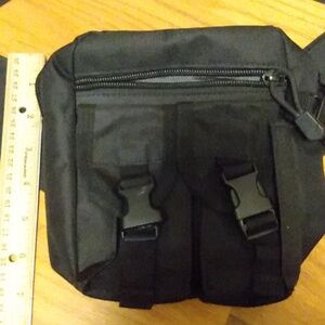 Black Multi pocketed Waist Pack